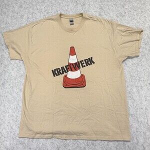 Kraftwerk Traffic Cone Album Artwork Graphic T-Shirt XL